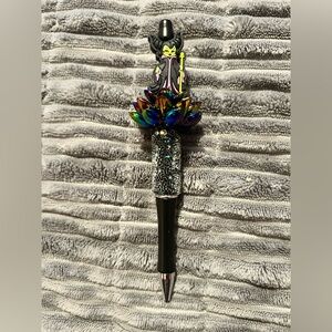 Colorful Character Pen with Glitter Handle